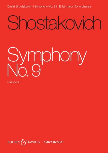 Schostakowitsch Dmitri: Sinfonie 9 Es-Dur op 70