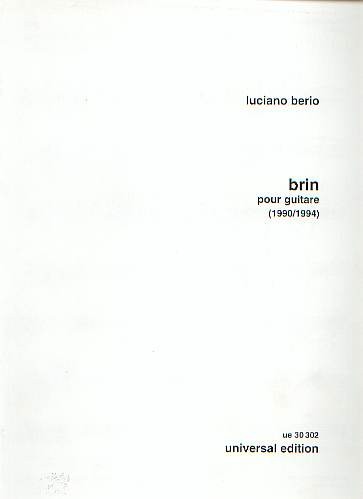 Berio, Luciano / Charles, Bruce: Brin