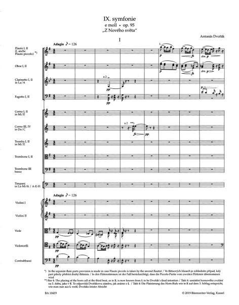 Dvorak Antonin: Sinfonie 9 e-moll op 95 (aus der neuen Welt)