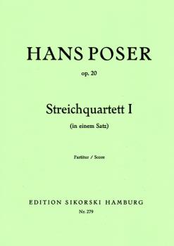 Poser, Hans: Streichquartett Nr. 1