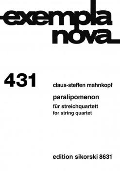 Mahnkopf, Claus-Steffen: Paralipomenon