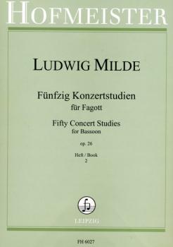 Milde Ludwig: 50 Konzertstudien op 26/2