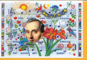 Kunstkarte: Viel Glück und viel Segen