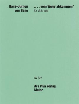 Bose Hans Jürgen von: Vom Wege abkommen