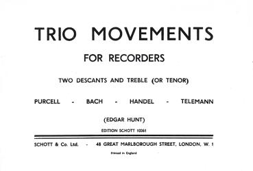 Hunt Edgar Hubert: Trio movements