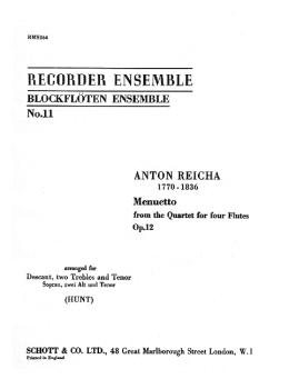 Reicha Anton: Menuett (op 12)