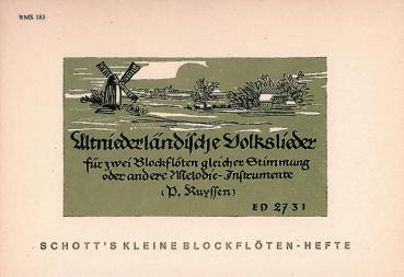 Ruyssen Pierre: Altniederländische Volkslieder