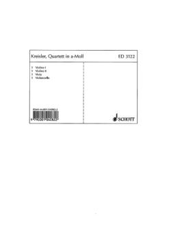 Kreisler Fritz: Quartett a-moll