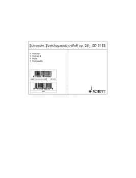 Schröder Hermann: Quartett c-moll op 26