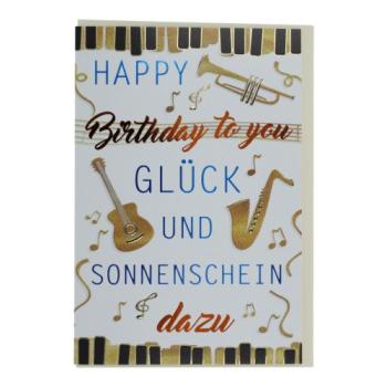 Doppelkarte Happy Birthday