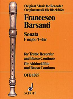 Barsanti Francesco: Sonate F-Dur