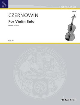 Czernowin Chaya: For violin solo