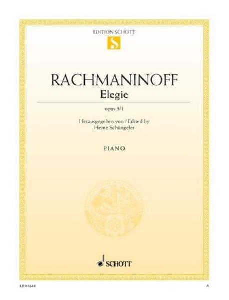 Rachmaninoff Sergej: Elegie op 3/1