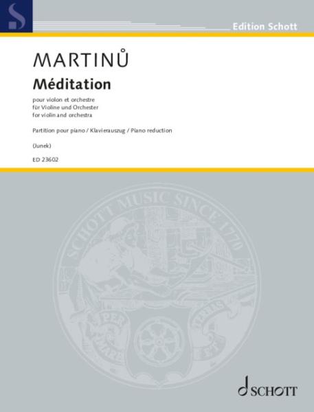 Martinu Bohuslav: Meditation