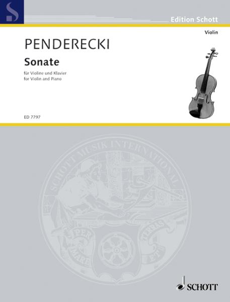 Penderecki, Krysztof: Sonate
