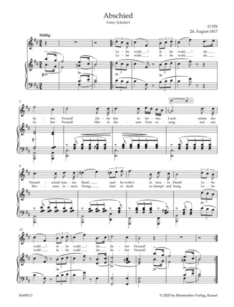 Schubert, Franz: Lieder 11