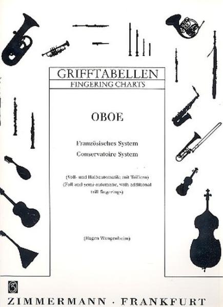 Wangenheim Hagen: Grifftabelle Oboe frz System