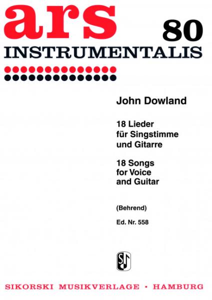 Dowland, John: 18 Lieder