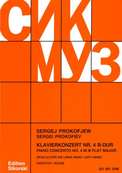 Prokofjew, Sergej: Konzert Nr. 4