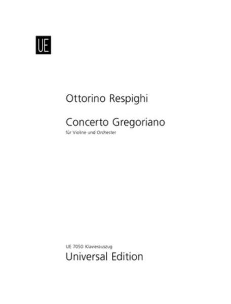 Respighi Ottorino: Concerto Gregoriano