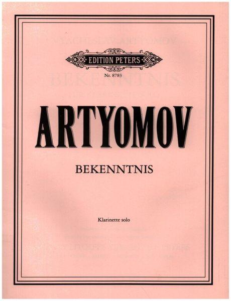 Artyomov, Vyacheslav: Bekenntnis