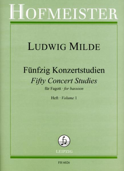 Milde Ludwig: 50 Konzertstudien op 26/1