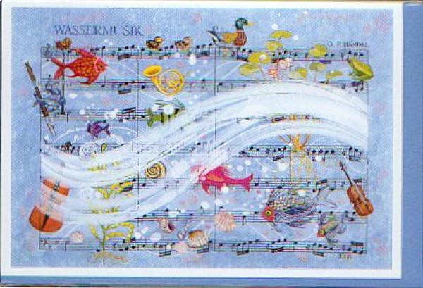 Kunst-Postkare: Händel Wassermusik