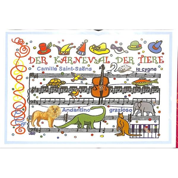 Kunst-Postkarte: Der Karneval der Tiere