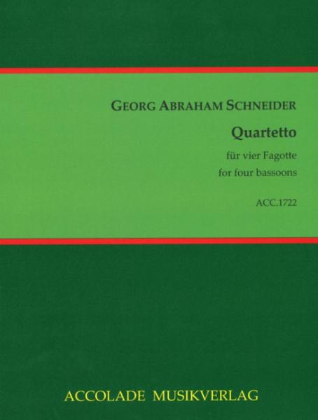 Schneider, Georg Abraham: Quartetto