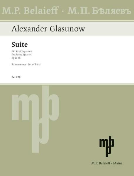 Glasunow Alexander: Suite op 35