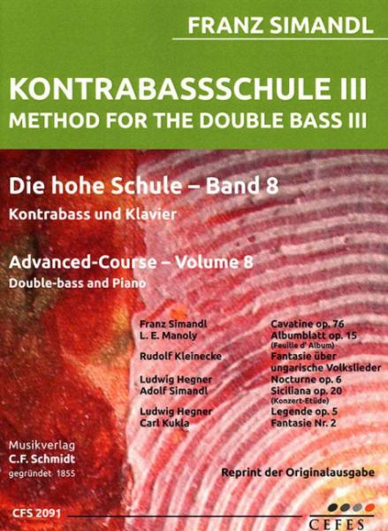 Simandl, Franz: Kontrabassschule III Band 8