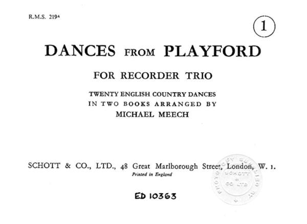 Meech Michael: Dances from Playford 1