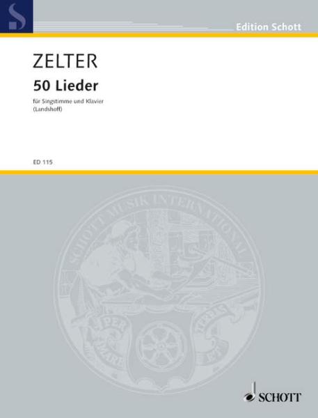 Zelter Carl Friedrich: 50 Lieder
