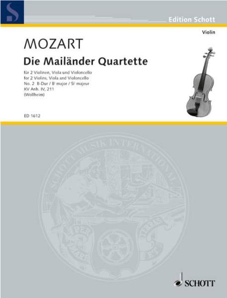 Mozart Wolfgang Amadeus: Mailänder Quartett 2