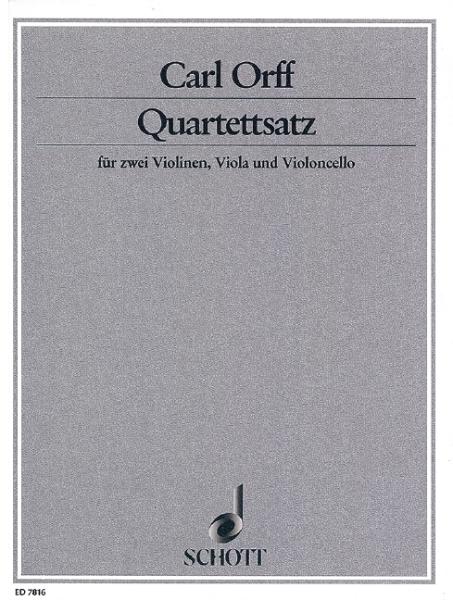 Orff Carl: Quartettsatz