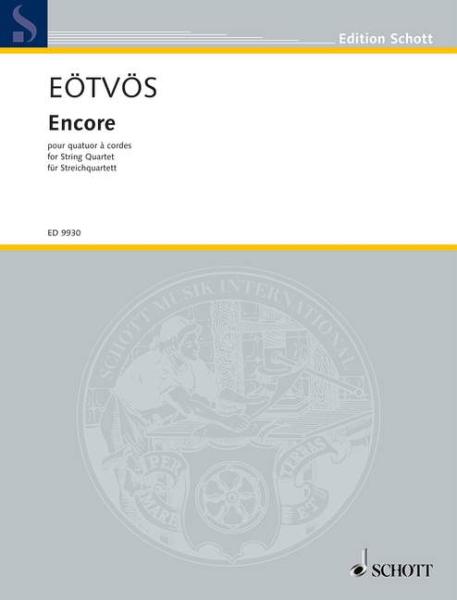 Eötvös Peter: Encore