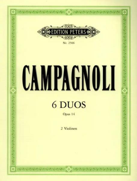 Campagnoli B: 6 fortschreitende Duette