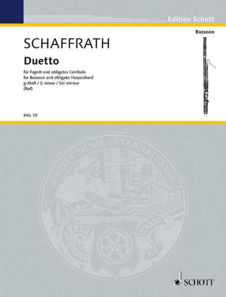 Schaffrath Christoph: Duett g-moll