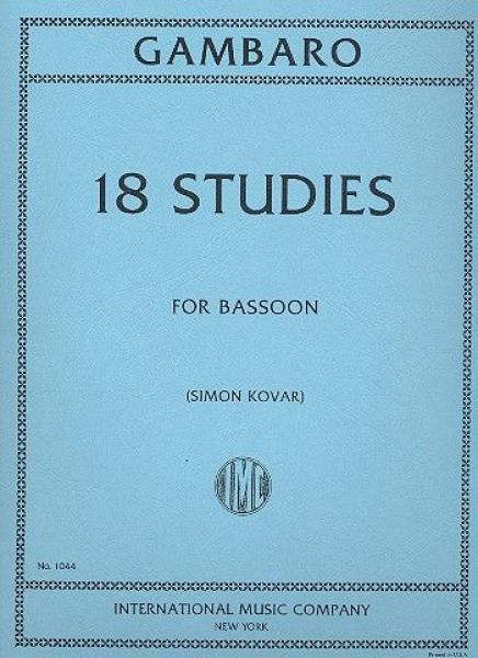 Gambaro Giovanni Battista: 18 Etüden
