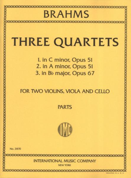 Brahms Johannes: 3 Quartette