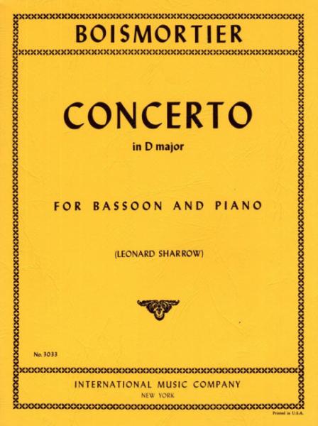 Boismortier Joseph Bodin de: Concerto D-Dur