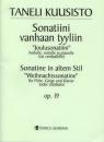 Kuusisto, Taneli: Sonatine in altem Stil Weihnachtssonatine""