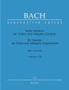 Bach, Johann Sebastian: Sechs Sonaten für Violine und obligates Cembalo, Band I