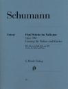 Schumann, Robert: Five Pieces in Folk Style op. 102 Version for Violn and Piano