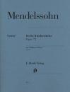 Mendelssohn Bartholdy, Felix : Sechs Kinderstücke op. 72