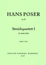 Poser, Hans: Streichquartett Nr. 1