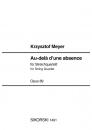 Meyer, Krzysztof: Au-delà d'une absence