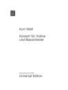 Weill Kurt: Konzert (nach KWE)