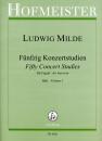 Milde Ludwig: 50 Konzertstudien op 26/1