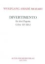 Mozart, Wolfgang Amadeus: Divertimento Nr. 3 G-Dur KV229,3